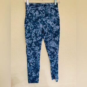 Ivivva Lululemon align butter soft navy purple printed high rise leggings